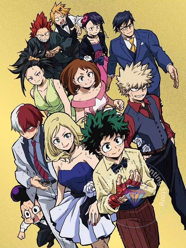 Potdemiel My Hero Academia 5D DIY Diamant-Malerei-Set in Multicolour, B/H: 30 x 30 cm - Bild 2