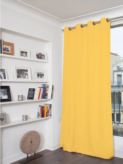 Moondream Verdunkelungsvorhang Gelb mit Ösen, Höhe: 260 cm, Breite: 145 cm - Bild 1