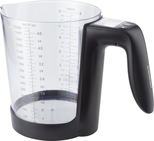SILVERCREST Digitaler Messbecher in Schwarz und Transparent - Bild 1