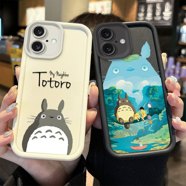 Stoßfeste Silikon Handyhülle mit Totoro Motiv für iPhone Modelle in Multicolor - Bild 1