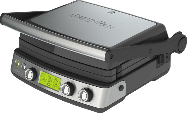 GreenPan Elite Kontaktgrill Schwarz mit Digitalanzeige und Keramikbeschichtung - Bild 1