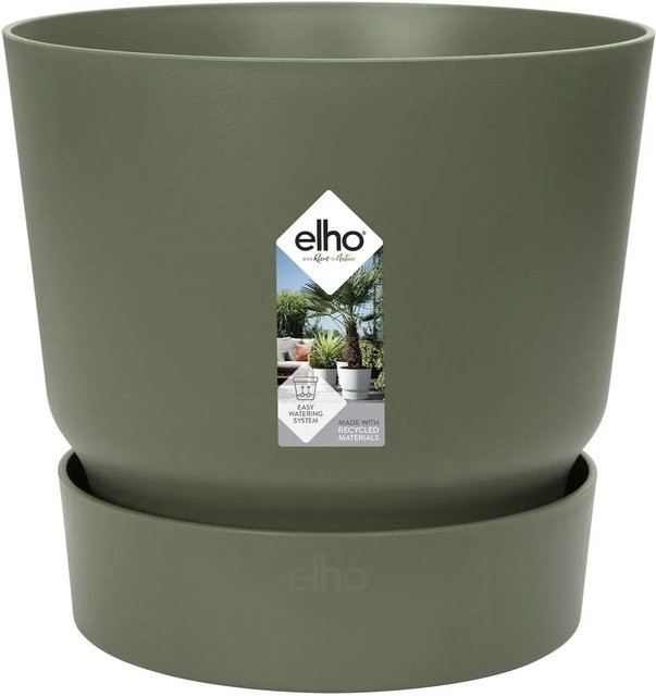 Elho Blumentopf Greenville Rund Laubgrün Durchmesser: 14 cm - Bild 1