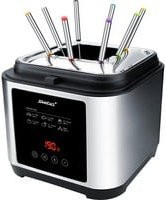 Steba Fritteuse und Fondue DF 150F in Silber und Schwarz mit Edelstahlgehäuse, einstellbarem Thermostat und Timer - Bild 1