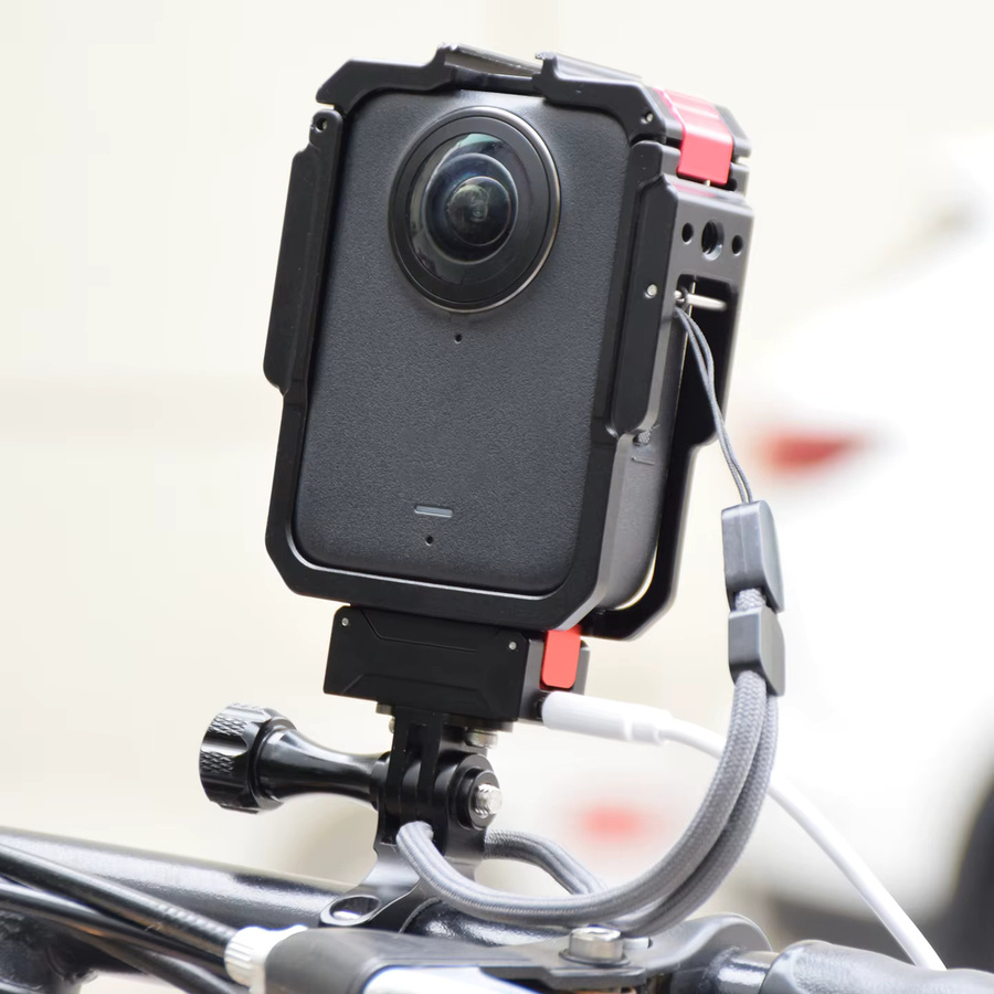 DJI Osmo Action Kamera Magnetische Ladestation mit USB-C Anschluss und Metallrahmen in Schwarz - Bild 5