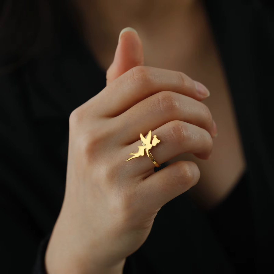 Cazador Ring Edelstahl, Gold, Damen - Bild 1
