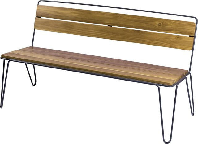 Tramontina Dreisitzer Gartenbank TARSILA aus Tauari Holz in Braun, B/T/H: 132,5 x 56,5 x 90 cm - Bild 1