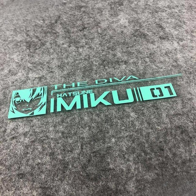 Hatsune Miku 01 Anime Aufkleber Reflektierend und Wasserdicht für Auto-Dekoration von Bandai - Bild 1