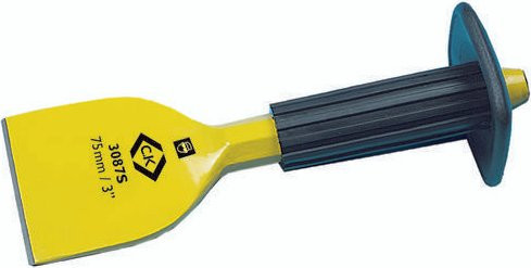 C.K Breitmeißel Flat T3087S Gelb, Breite: 100 mm, Gesamtlänge: 220 mm - Bild 1