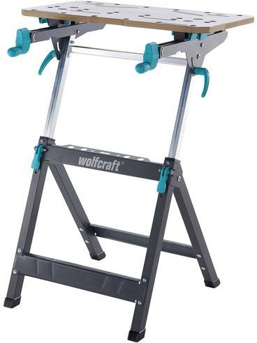 Wolfcraft MASTER 750 ERGO Spann- und Arbeitstisch, höhenverstellbar, Schwarz/Silber - Bild 1