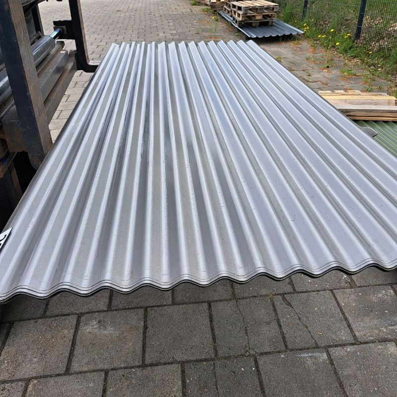 Wellblech Dach 76/18 von Friedrich von Lien AG in Graualuminium RAL 9007, Länge: 2,50 m - Bild 1