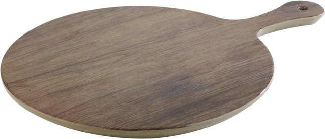 APS Tablett Oak rund in Braun aus Melamin, Durchmesser: 42 cm, Höhe: 1,5 cm - Bild 1