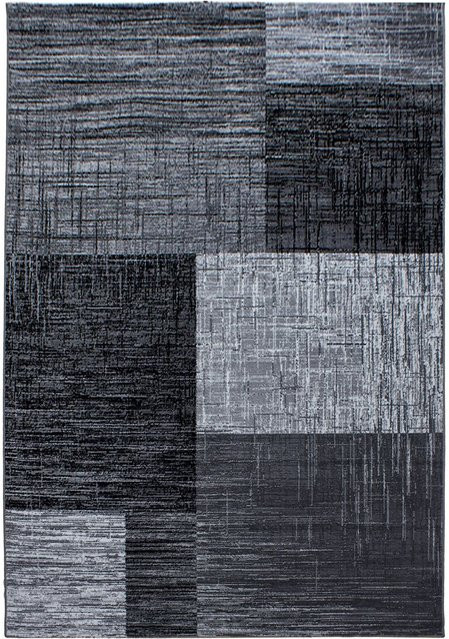 Ayyildiz Kurzflorteppich Plus 8001 Schwarz Grau Kariert Modern B: 140 cm, T: 200 cm - Bild 1