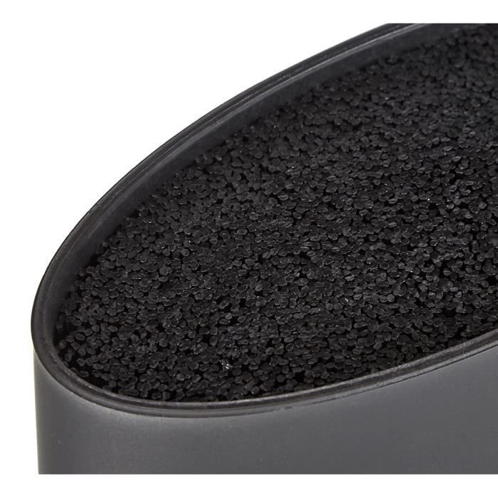 Messerblock ARCOS Oval Universell Schwarz aus Kunststoff B/T/H: 22,0 x 16,0 x 6,5 cm - Bild 2