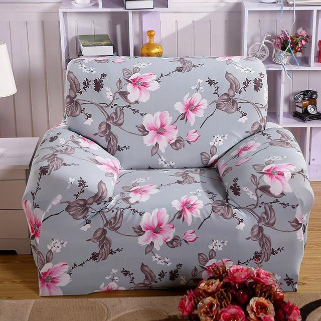 Housmife Elastischer Sofabezug für 2-Sitzer, Modernes Couchdesign in Grau, Rutschfest und Dehnbar - Bild 1