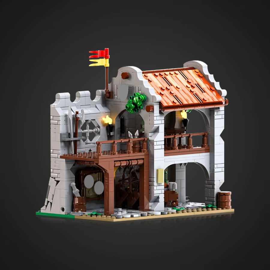 Gobricks Mittelalterliche Burg Bogenschützen, Bausteine Modell, Ritter - Bild 3