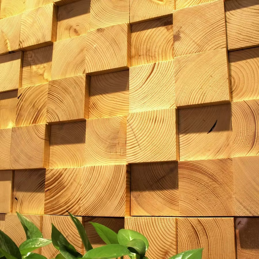 Mosecor Massivholz Mosaik Wanddeko im europäischen Stil für Wohnzimmer und Schlafzimmer - Bild 3