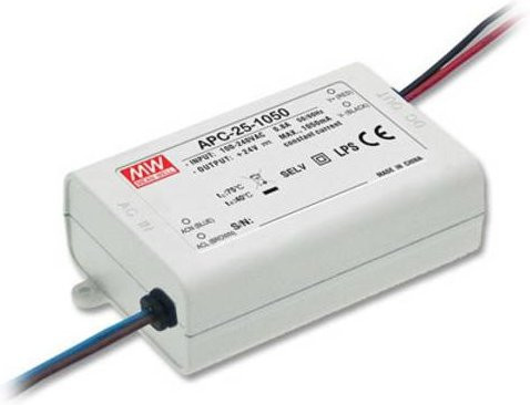 Mean Well APC-25-1050 LED-Treiber Konstantstrom 25.2W 1.05A 9 - 24 V/DC weiß - Bild 1