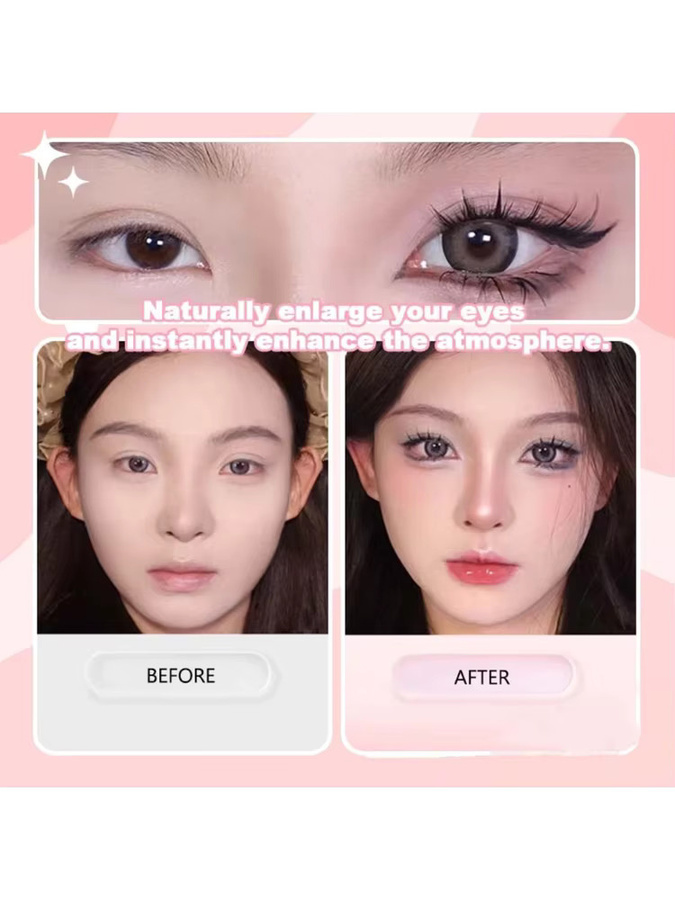 HISYI 3D-Falsche Wimpern, 6 Reihen, natürlich, Unisex - Bild 3