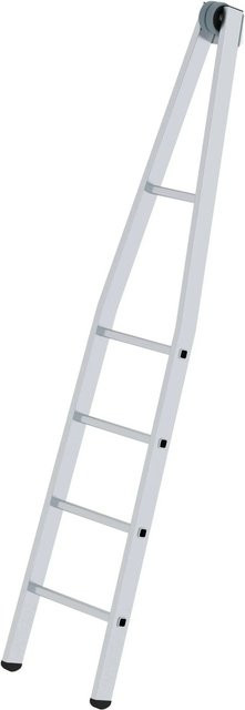 PROREGAL Sprossen-Glasreinigerleiter Oberteil mit 4 Sprossen aus Aluminium in Silber - Bild 1