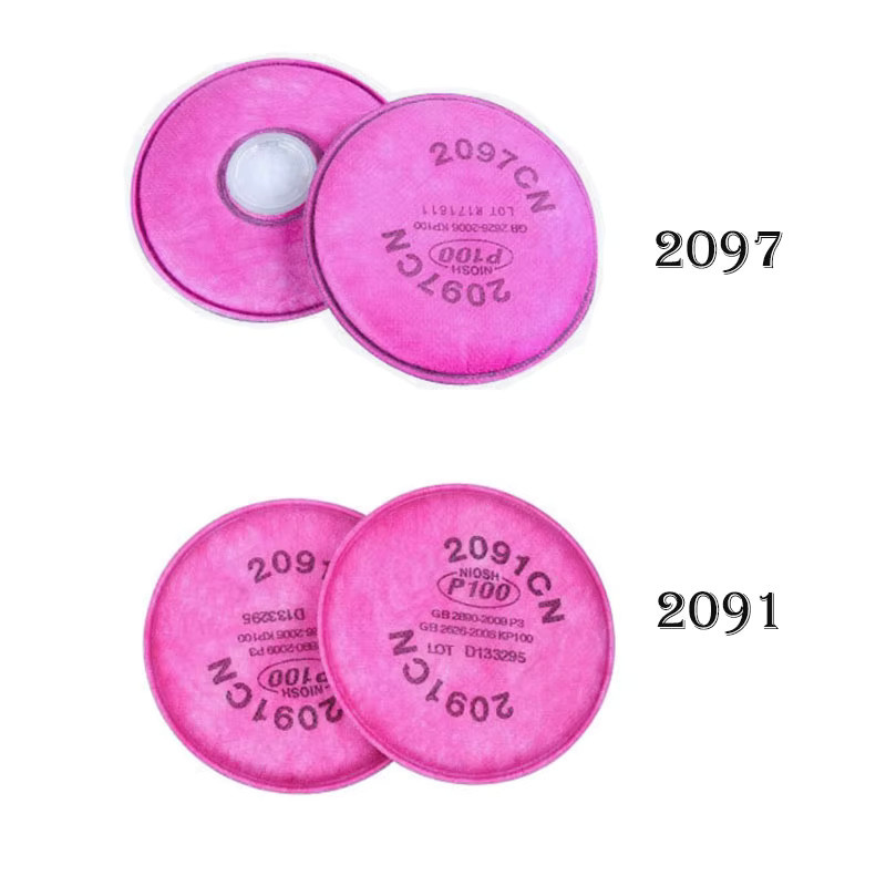 3M Partikelfilter 2091/2097 P100 für Atemschutzmasken der Serien 6200 6800 7502 in Pink - Bild 5