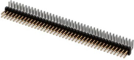 Molex Stiftleiste Standard 2 Reihen in Schwarz und Gold - Bild 1