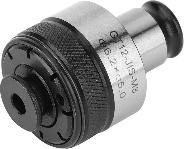 GT12 JIS M8 Gewindeschneidmaschinenfutter Pneumatischer Elektrischer Gewindebohrer Bohrfutteradapter in Silber - Bild 1