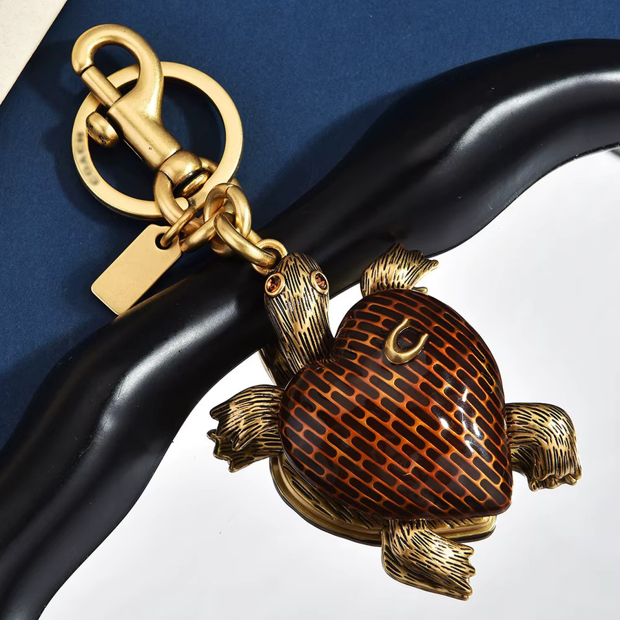Schlüsselanhänger Emaille-Herz-Schildkröte, Metall, Silber, Damen - Bild 5