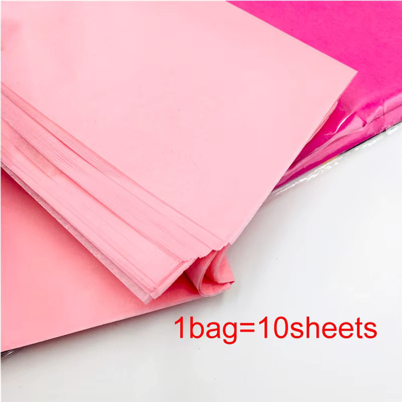 YingYuYuan Store Seidenpapier Rot für DIY Bastelarbeiten und Geschenkverpackungen, 10 Blatt, B: 50 cm, B: 66 cm - Bild 5
