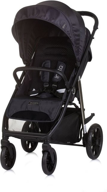 Chipolino Kinderwagen Buggy Insta in Schwarz mit Aluminiumrahmen, Federung und Fußabdeckung, klappbar - Bild 1