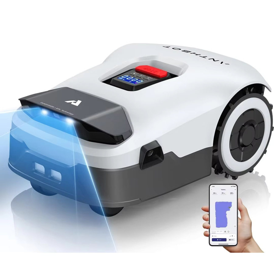 ANTHBOT Genie 600E KI-gesteuerter kabelloser Roboter-Rasenmäher mit RTK, 4-Kamera-Vision und 900 m² Kapazität via 4G, WLAN und Bluetooth - Bild 5