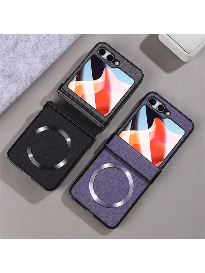 MagSafe Schutzhülle mit integrierter Displayschutzfolie für Samsung Galaxy Z Flip 7, Flip6 und Z Flip5 in Schwarz - Bild 4