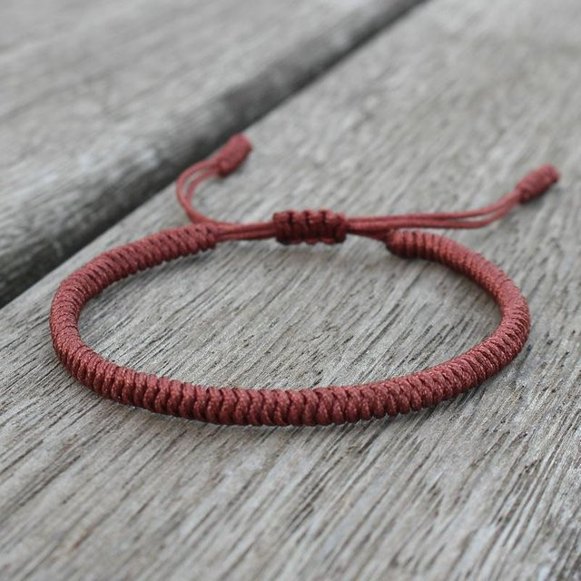 Armband, braun, Seil, Unisex - Bild 1