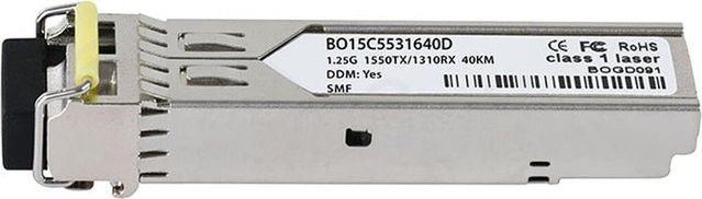 BlueOptics Netzwerk-Transceiver-Modul SFPGLX40B15D-w-BO Faseroptik 1250 Mbit/s Silber - Bild 1