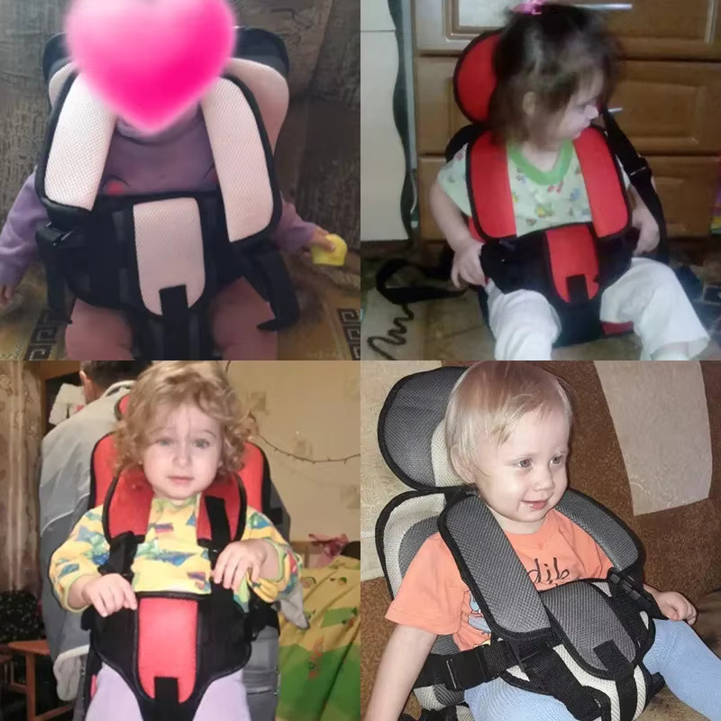Weiche Schulterpolster für Sicherheitsgurte als Kinderwagen Zubehör und Ersatz für Autositze in Schwarz - Bild 2