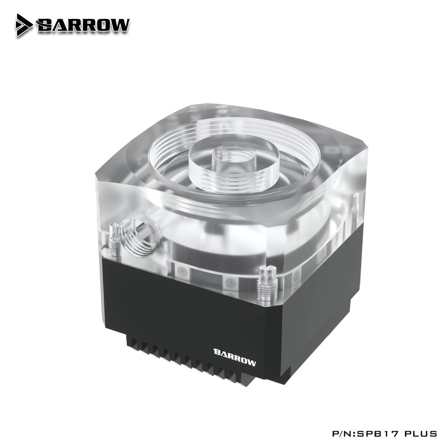 Barrow 17 W DDC-Pumpenkern mit PWM-Geschwindigkeitsregelung in Schwarz und Transparent, 960 l/h Durchfluss, 4000 U/min, unterstützt Combo-Wassertank SPB17 PLUS - Bild 1