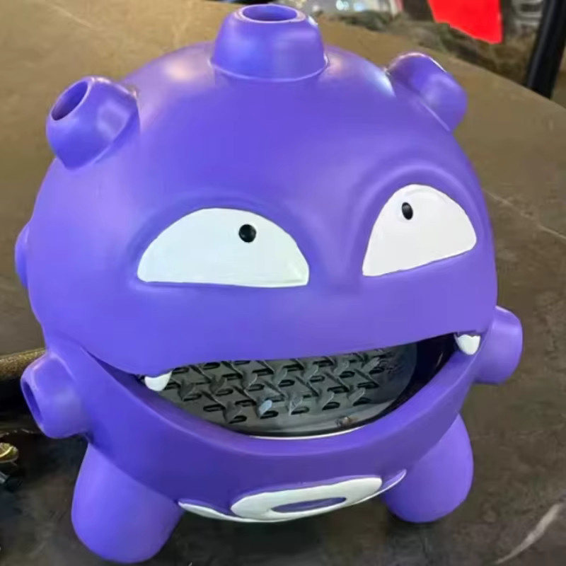Bandai Pokemon Gengar Räuchergefäß und Aschenbecher mit Abdeckung in Lila aus Sandelholz - Bild 3