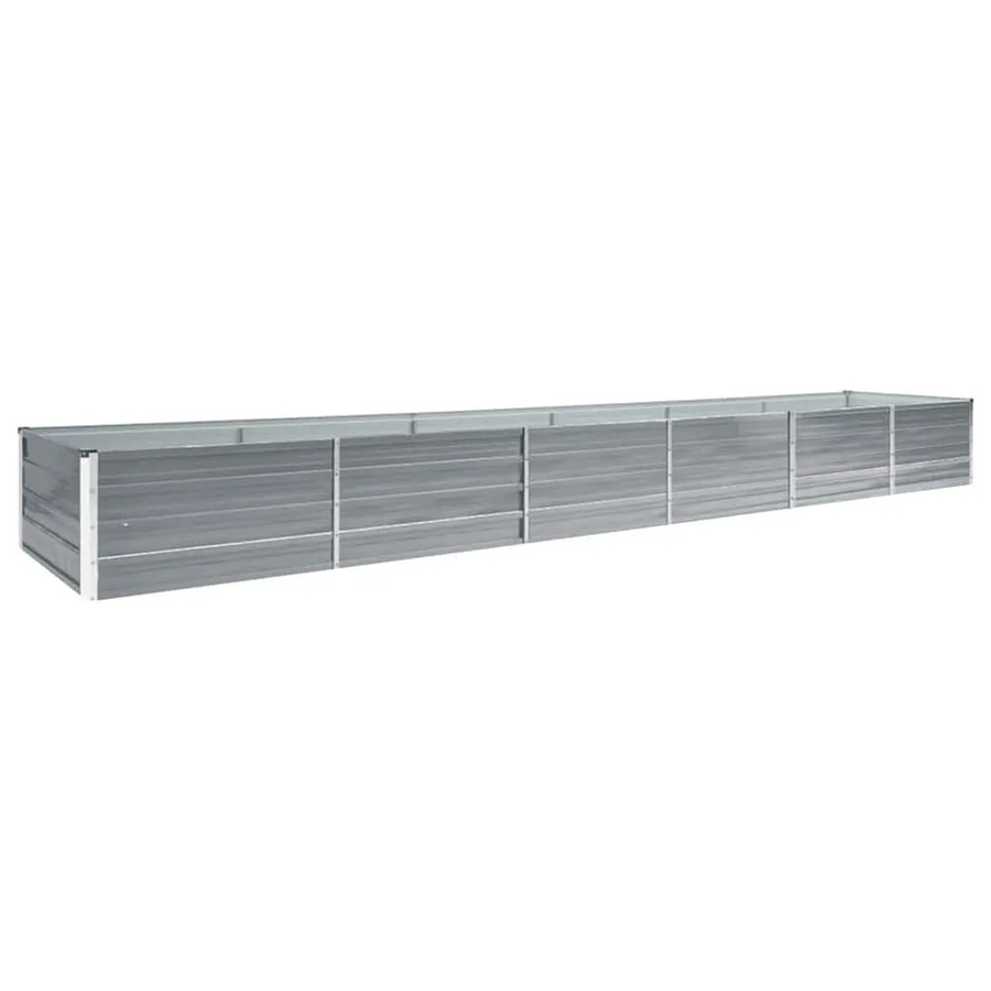 Furnicato Garten-Hochbeet aus verzinktem Stahl in Grau, B/T/H: 480 x 80 x 45 cm - Bild 2