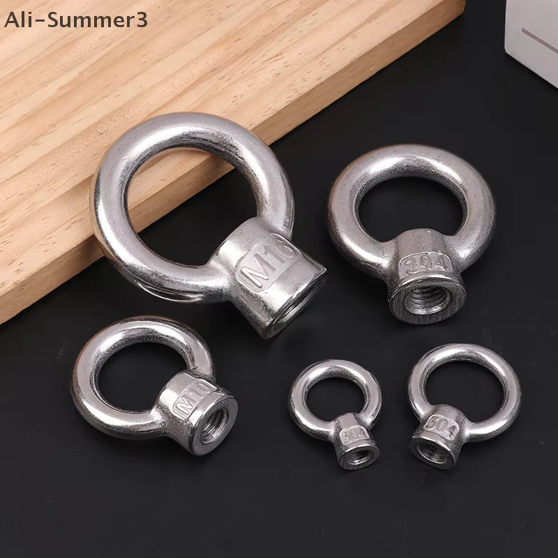Edelstahl 304 Ösenmuttern Heberinge in Silber für Marine und Industrie, erhältlich in M6, M8, M10, M12 und M16 - Bild 3