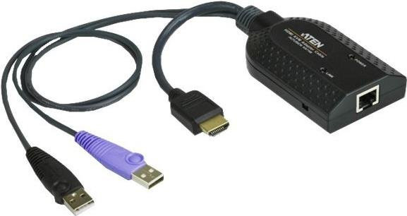 ATEN KA7168 HDMI USB Virtual Media KVM Adapter Cable mit Smart Card Reader und CPU Modul in Schwarz - Bild 1
