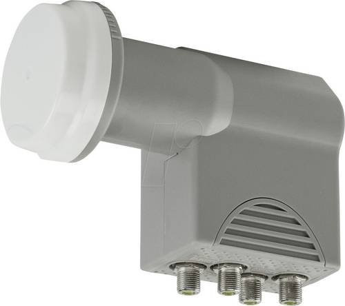 Axing SCO 4-10 Quattro-LNB in Grau mit 4 Teilnehmern und 40mm Feedaufnahme - Bild 1