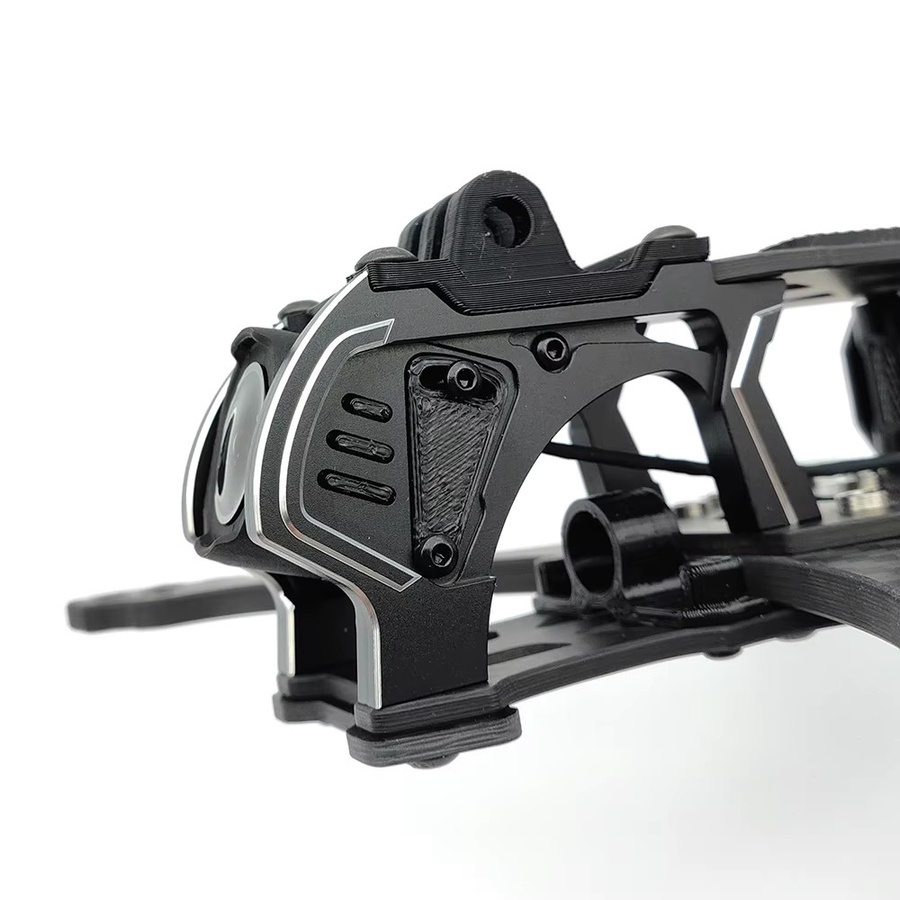 PhiSital Mark5 O4 Pro FPV Rahmenkit X/DC Version 5 Zoll Carbonfaser Quadcopter Renndrohne in Schwarz - Bild 2