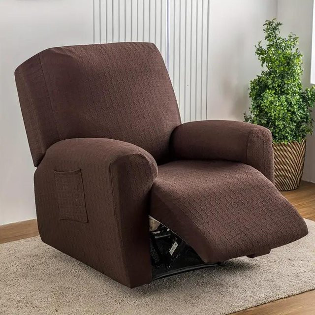 4er-Set Yiran Furniture Sesselbezüge aus Jacquard-Stretch-Polyester für 1-Sitzer Relax-Sessel und Couchüberwürfe - Bild 1