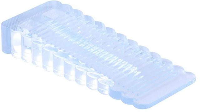 Silikon-Türstopper von Love Home Garden als stoßdämpfender Keil-Sicherheitsstopper in den Farben Weiß, Schwarz oder Transparent - Bild 1