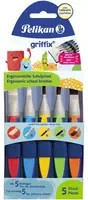 Pelikan Griffix Schulpinsel-Set, 5 Stück, Mehrfarbig - Bild 2
