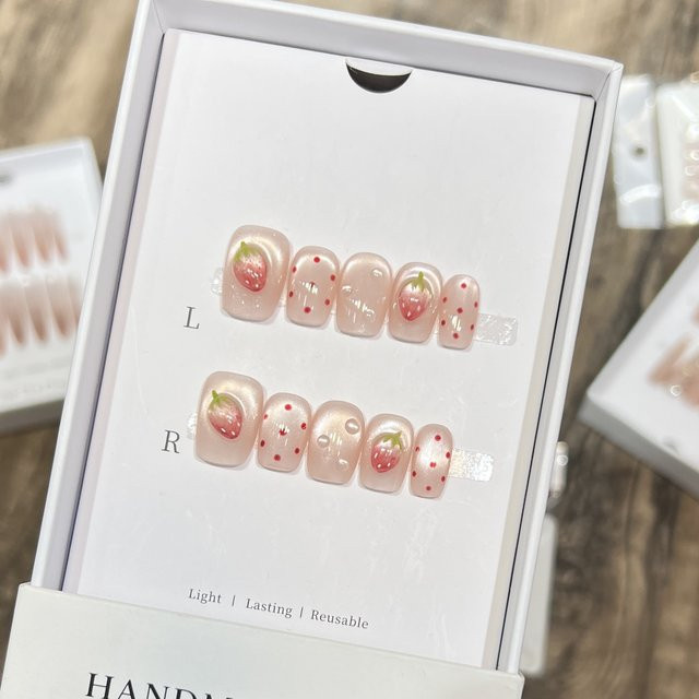YADORNOS Press on Nails, rosa, glänzend, Damen - Bild 1