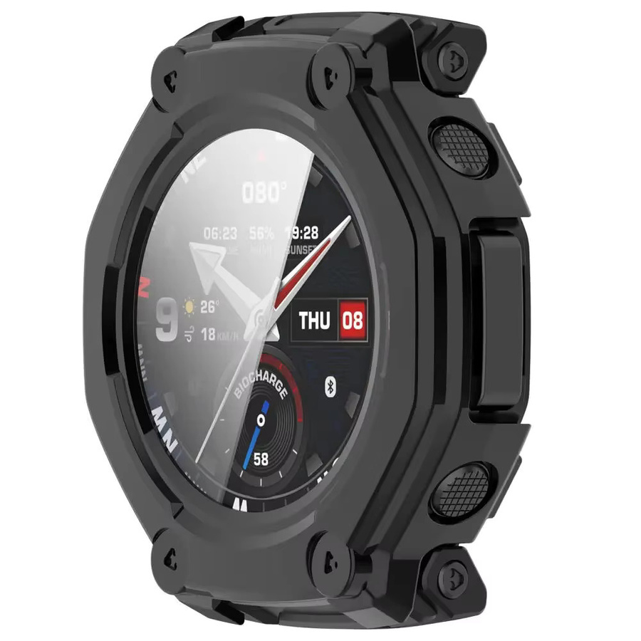 Amazfit Schutzhülle aus gehärtetem Glas, Schwarz, für T-Rex 3 Pro, 48 mm - Bild 2