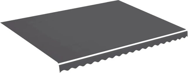 vidaXL Markisenbespannung aus Polyester in Anthrazit, B x H: 4,5 x 3,5 m - Bild 1