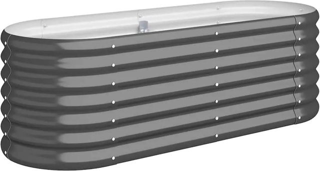 Furnicato Hochbeet aus verzinktem Stahl in Anthrazit, B/T/H: 114 x 40 x 36 cm - Bild 1