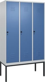 C+P Spind Classic PLUS Garderobenschrank mit 3 Abteilen, Gestell aus Stahl, H x B x T: 212 x 120 x 50 cm - Bild 1