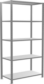 Schulte Grundregal Steckregal MULTIplus85, verzinkt, 5 Fachböden, B/T/H: 200 x 100 x 50 cm - Bild 1